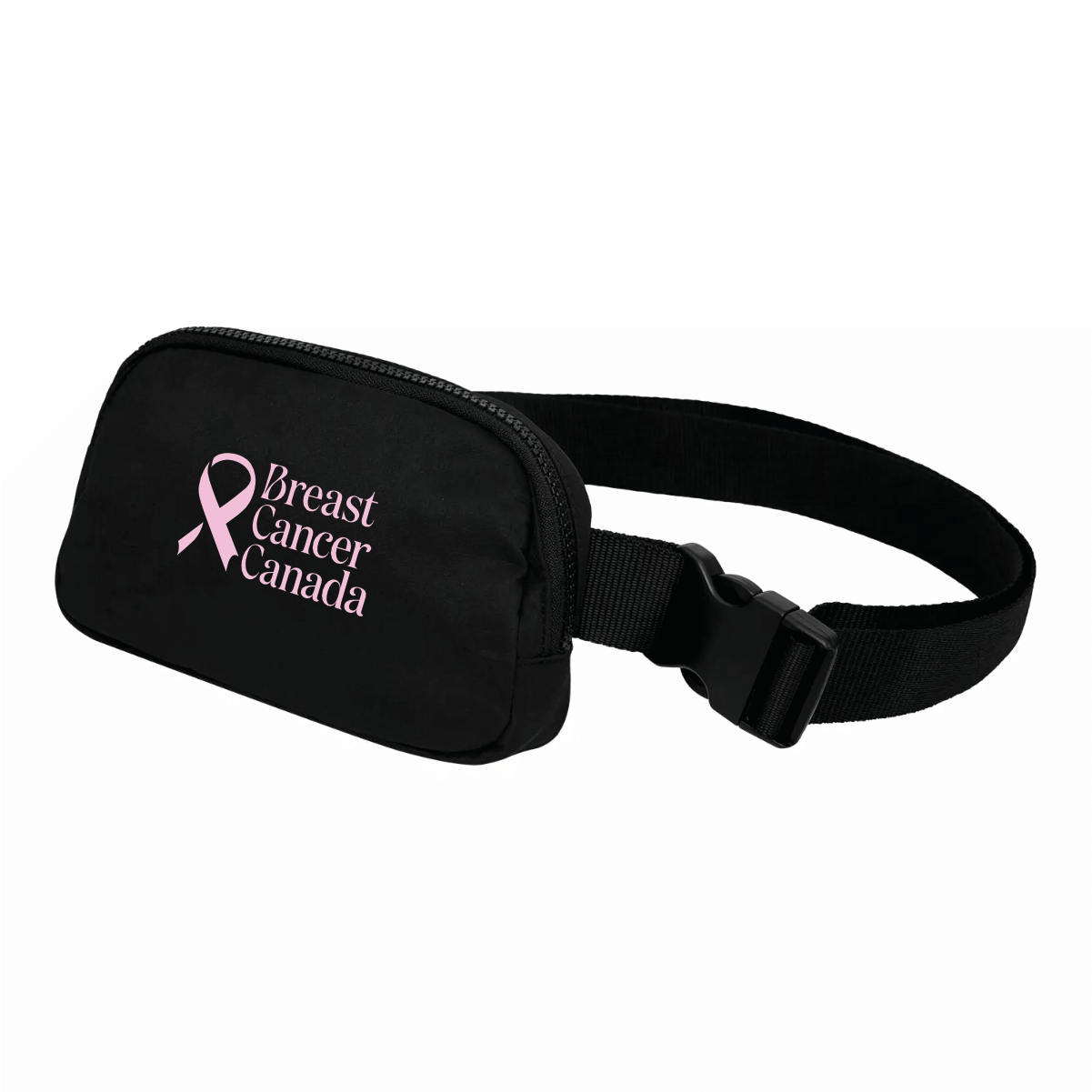 Breast Cancer Canada Belt Bag - Black