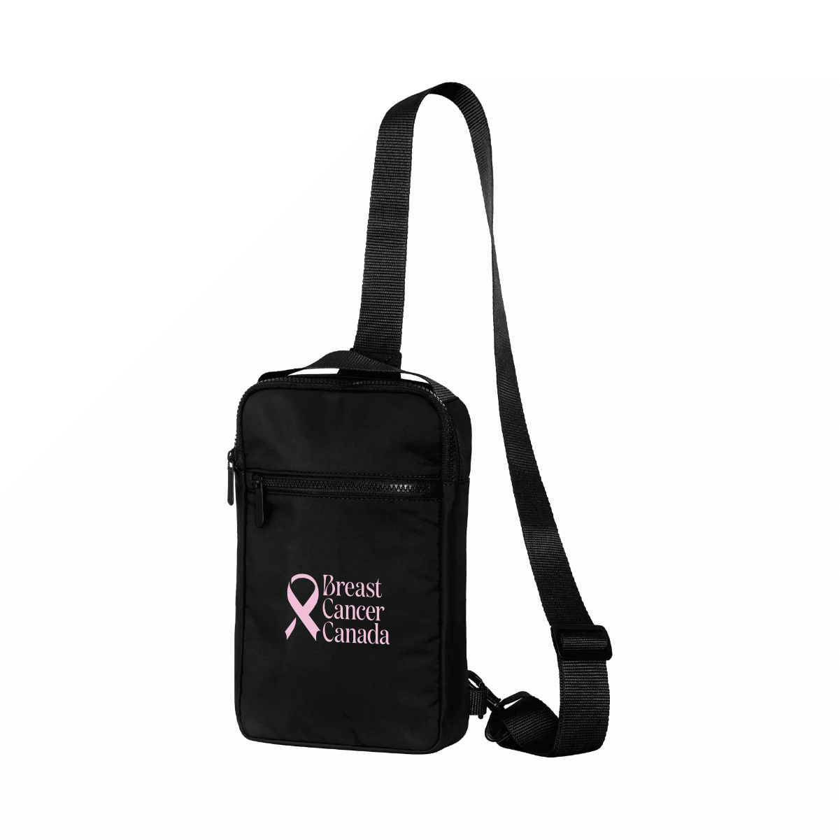 Breast Cancer Canada Sling Bag - Black