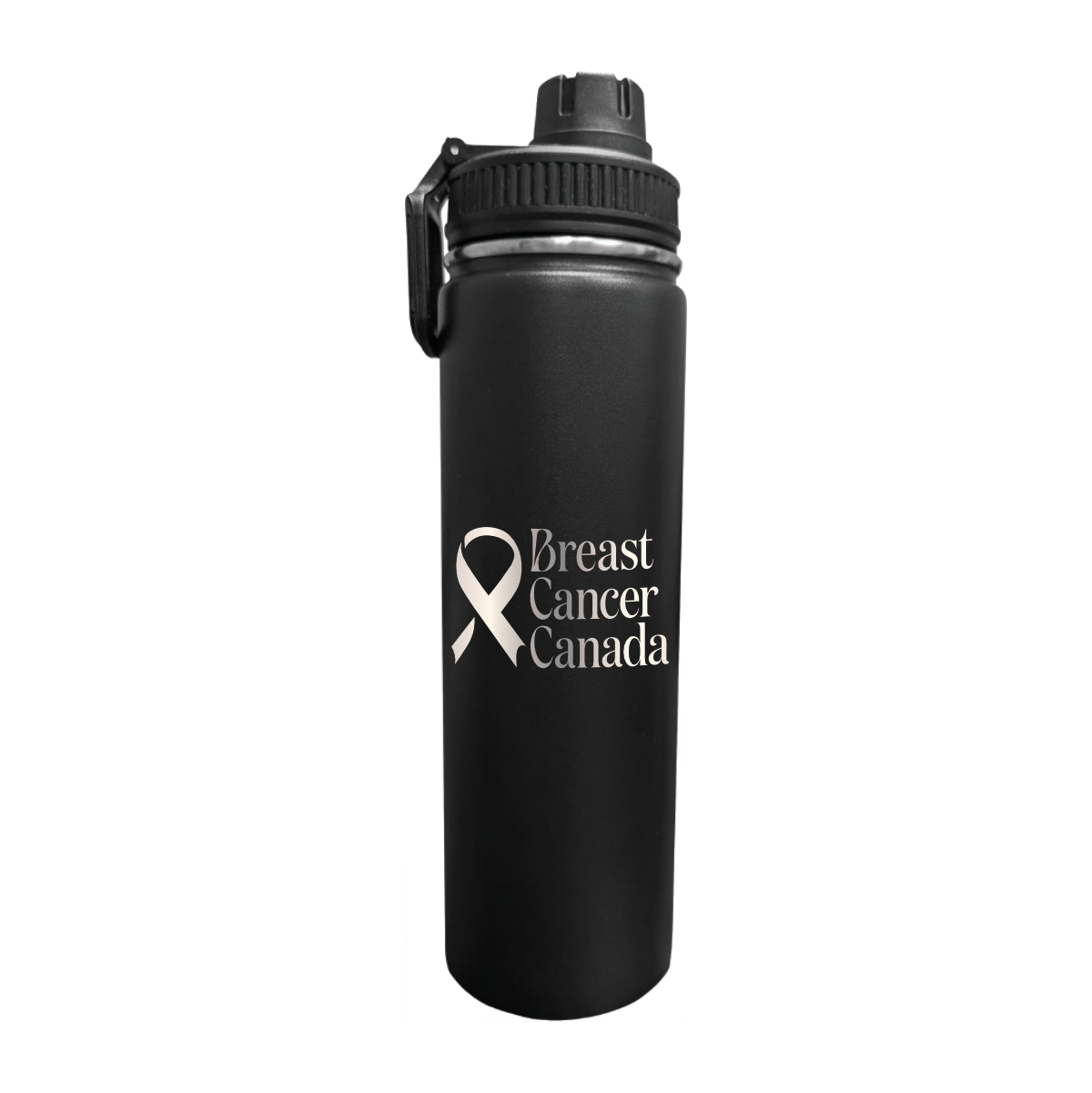 22oz Crest Sports Bottle - Black