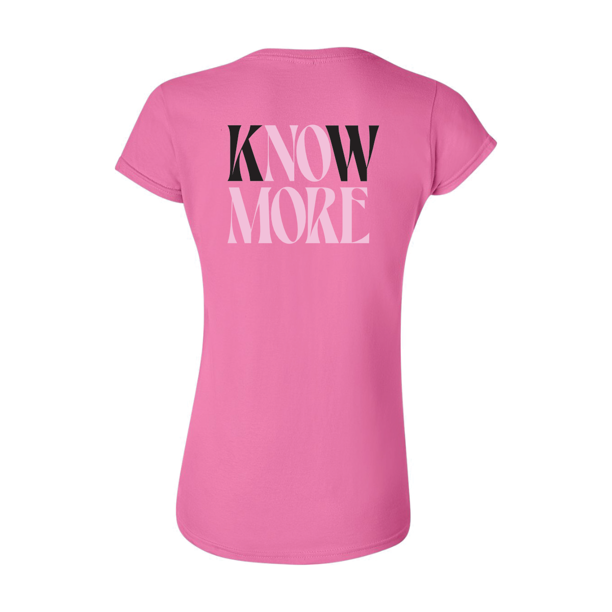 Womens' Know More T-Shirt - Back